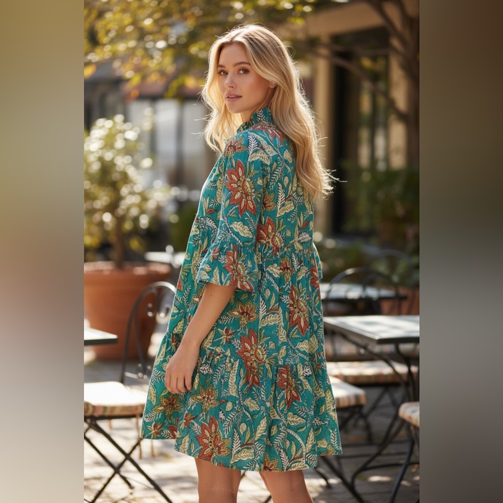 Jude Connally Boho Tiered Dress | Size S | New Without Tags. - Picture 13 of 13